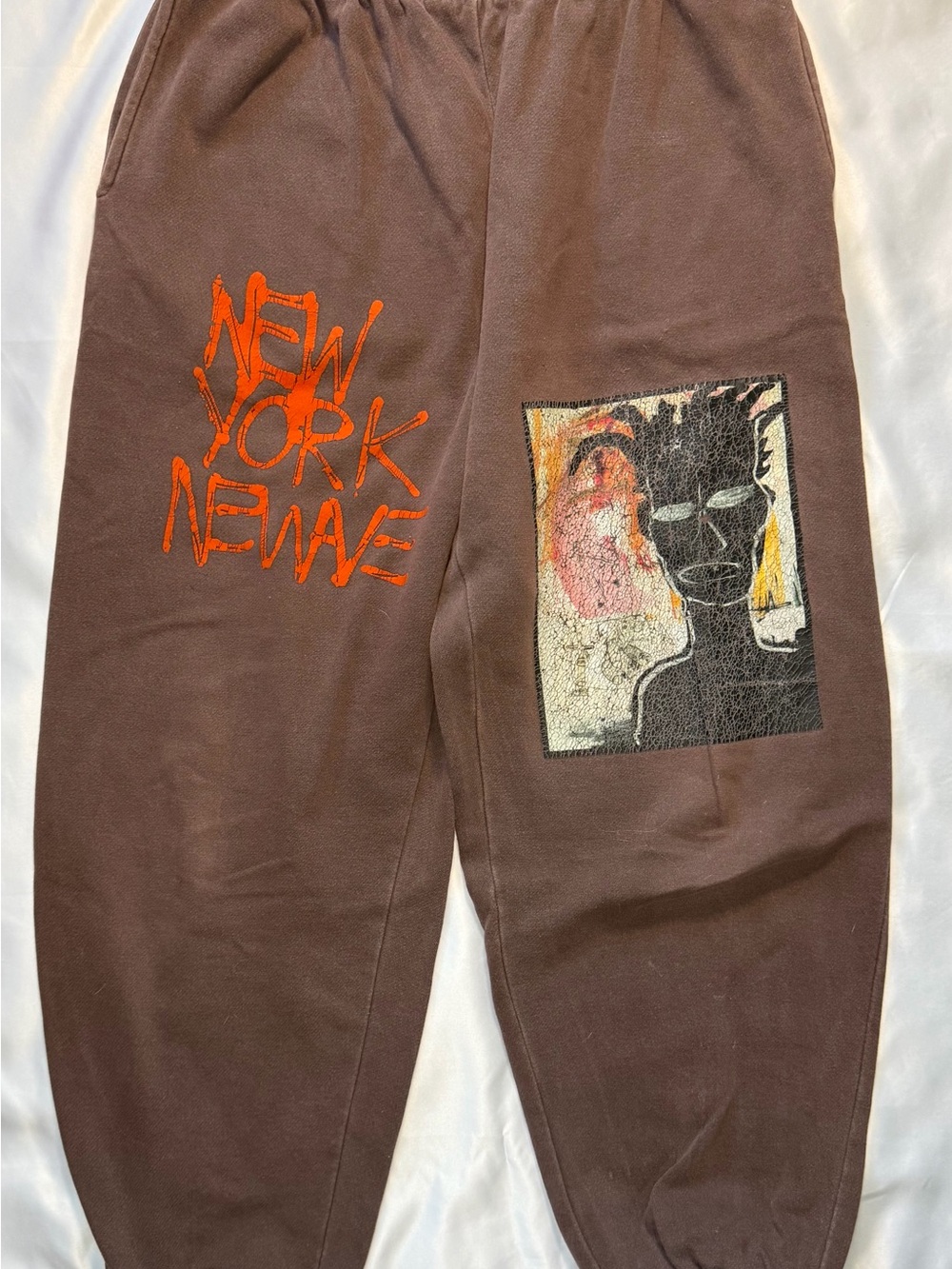 Jean-Michel Basquiat New York New Wave Brown Sweatpants